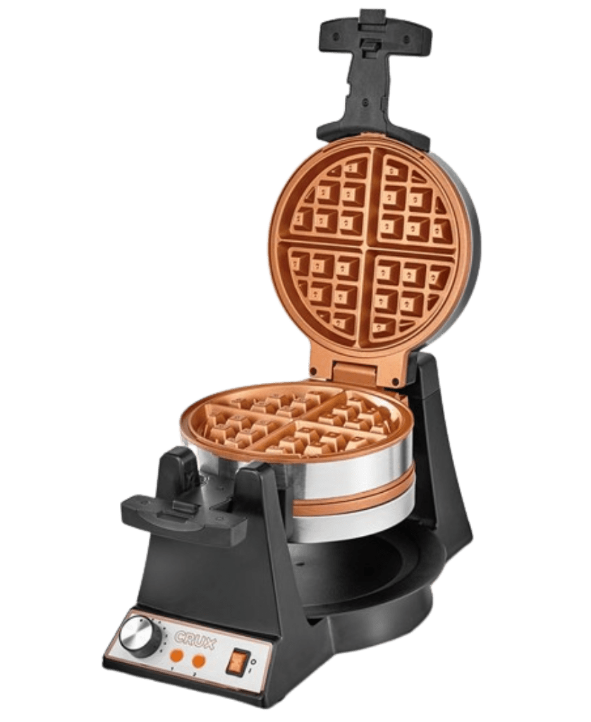 CRUX Double Rotating Waffle Maker