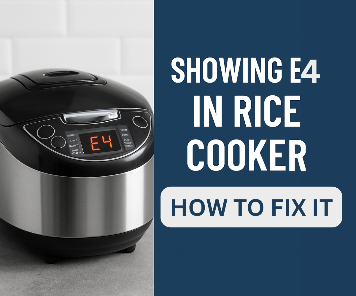 Showing E4 in Rice Cooker