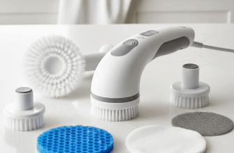 How to clean kitchen sink with electric spin scrubber