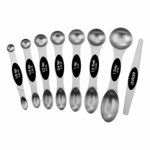 <br>Stainless Steel Magnetic Measuring Spoons Set