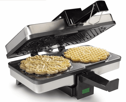Non-stick Electric Pizzelle Baker Press 