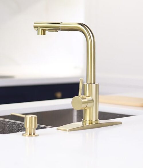 FORIOUS Gold Kitchen Faucets