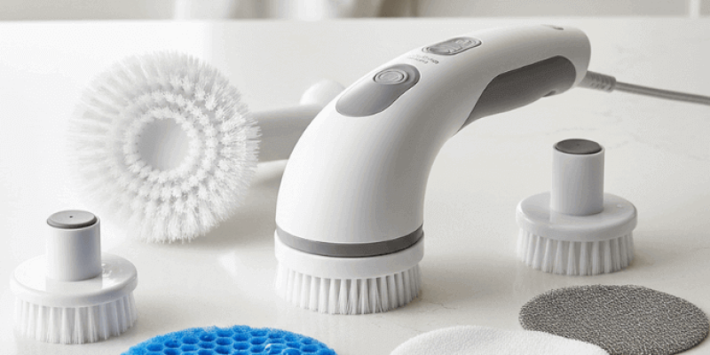 How to Clean a Kitchen Sink with an Electric Spin Scrubber