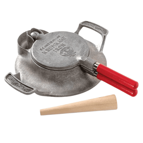 Make traditional pizzelle and waffle maker